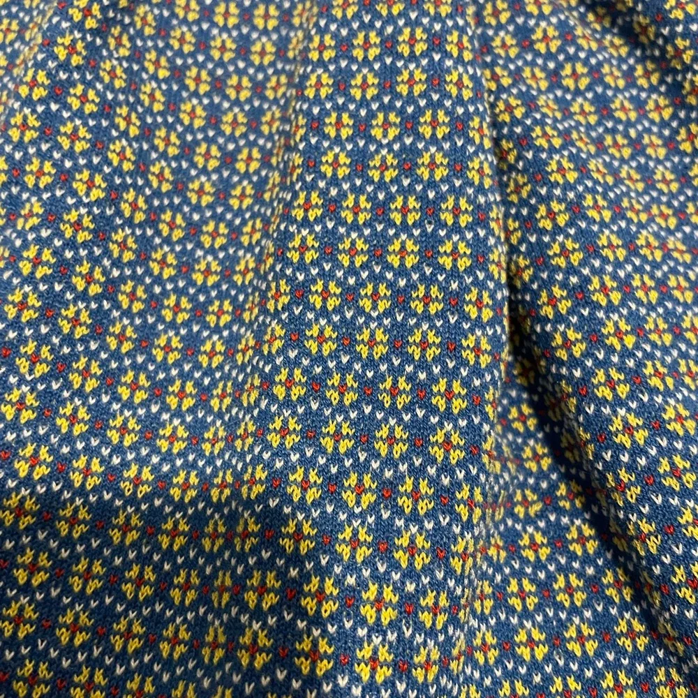 Vintage Health-tex Healthtex Brand Girl's size 5 Blue Turtleneck Dress 80s 70s